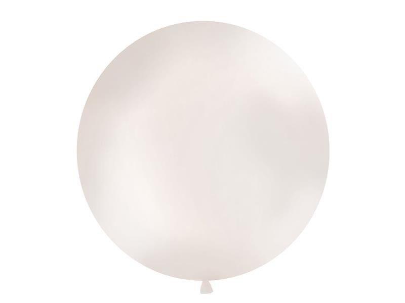 Giant Balloon 1M, Round, Metallic Pearl
