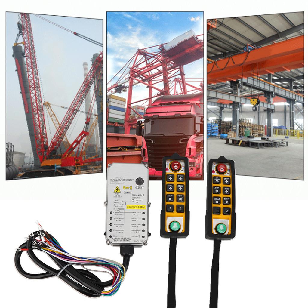 Hoist Controller Double Handle Three Proof Waterproof Acid Oil Resistant Anti Fall for Crane(AC220V