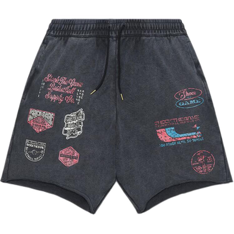 Anta SV Series Loose Simple Printed Five-Point Casual Shorts Men shorts 152621302V-3