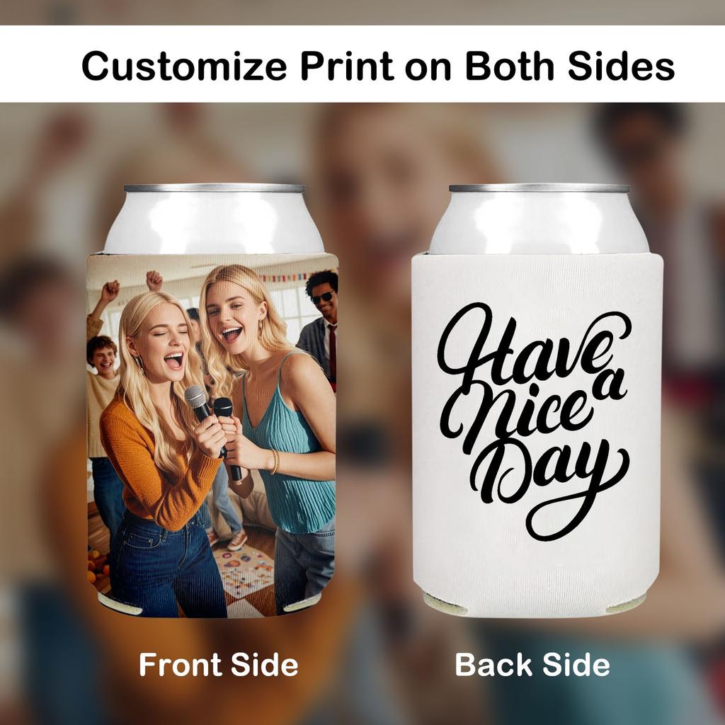 Personalized Customized Diving Material Beer Theme Party Beverage Bottle Cover Beer Festival Decoration Can Cup Cover