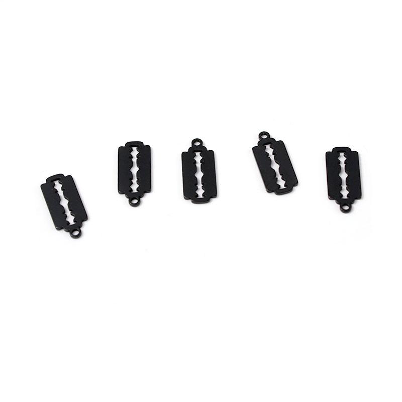 20 Stück Edelstahl Kreuz/Fischgräten/Klinge Charms Anhänger DIY Halskette Ohrringe Armbänder Anhänger Schmuckherstellung Zubehör