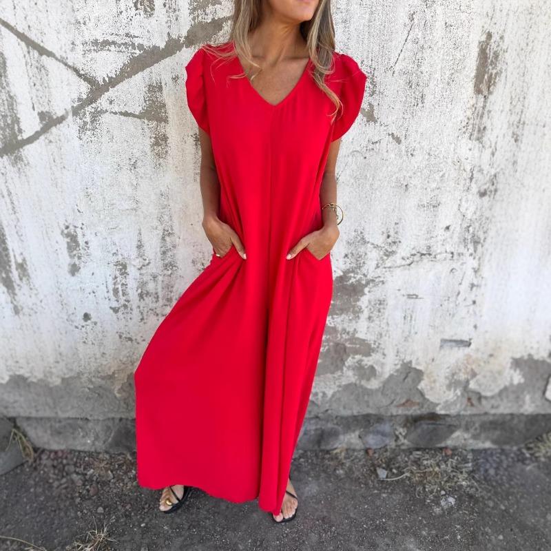 Women's Fashion Print Fly-sleeved Wide-leg Jumpsuit