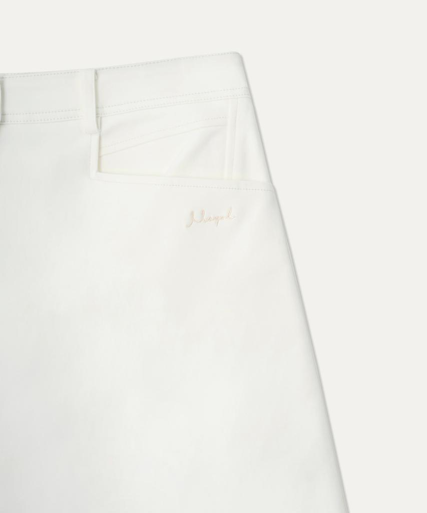 MAYOL Cotton Blend Bermuda Shorts_White