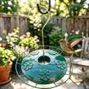 Hanging Hummingbird Feeder Garden Bird Feeder with 5 Feeding Ports Removable Lid Hummingbird Feeder for Patio Backyard