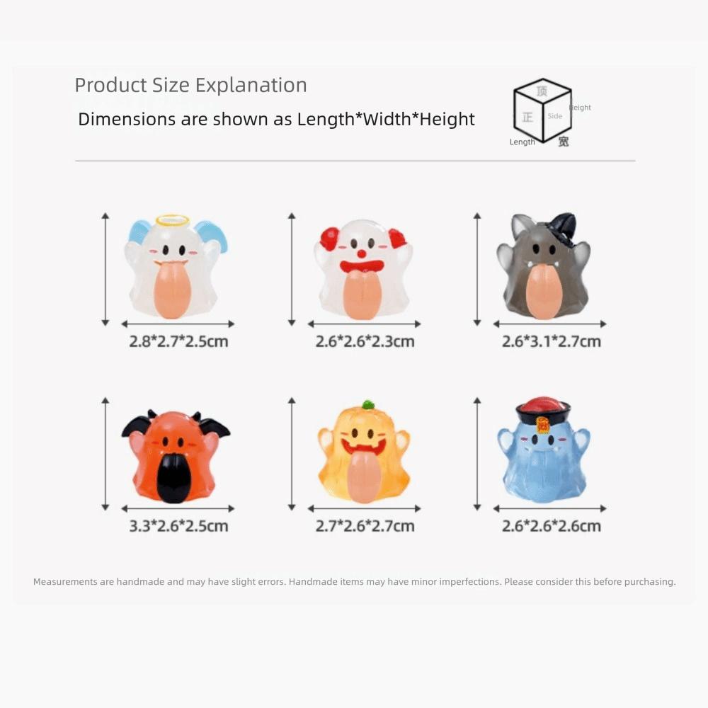 12/24PCS Micro Landscape Luminous Figures Ornament DIY Ornament Fill Accessories Halloween Party