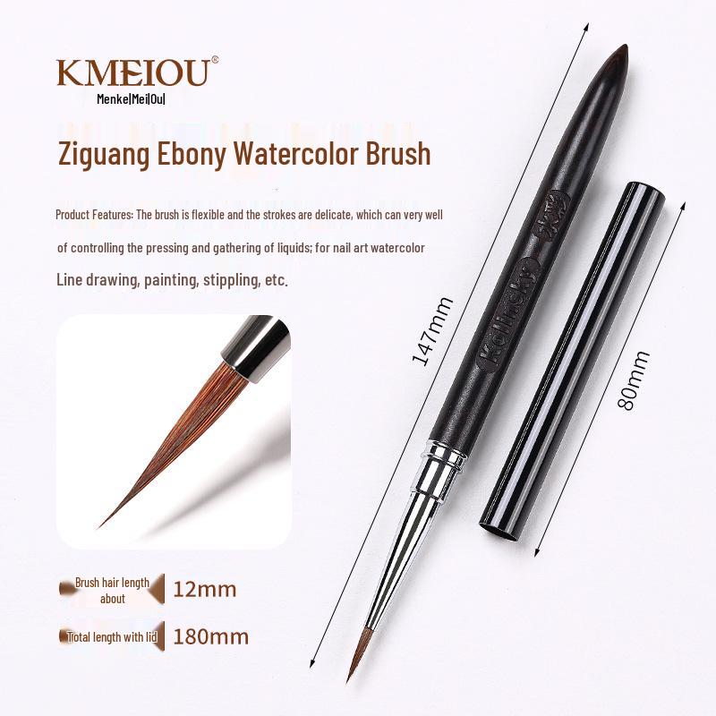 

Сандаловое Омбре Нейл-арт Кисть для акварели: Кисть из массива дерева высокого класса для цветочных и контурных дизайнов