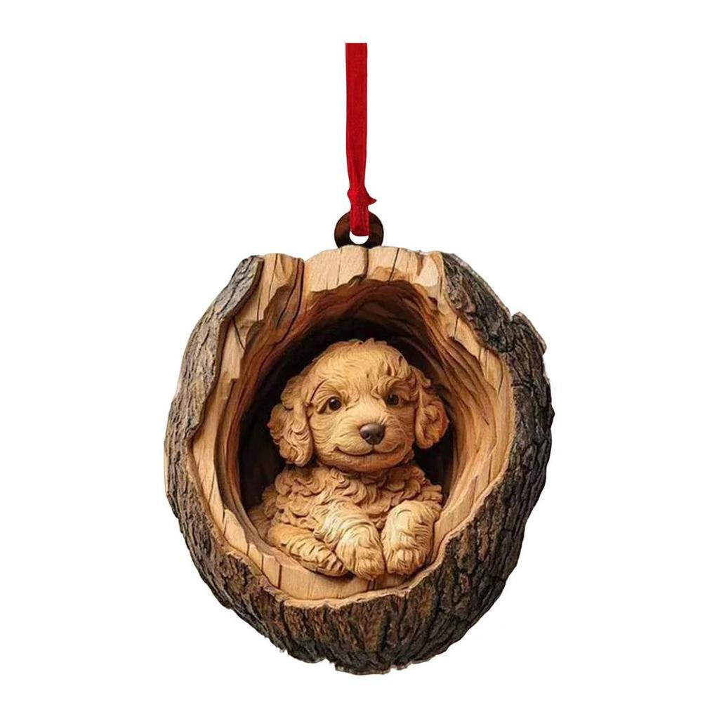 New Acrylic Flat Animal Christmas Ornaments - Perfect Tree and Festival Decorations Gift