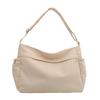 Women's Large Capacity Canvas Bag - 2024 Autumn Soft Slouchy Shoulder or Crossbody Denim Bucket Bag, Lightweight and Casual.
