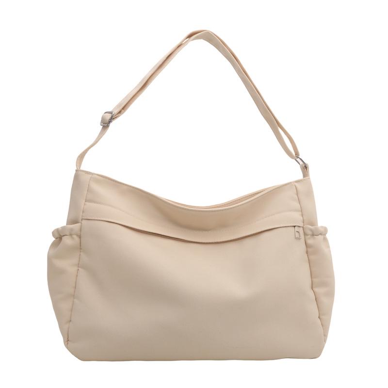 Women's Large Capacity Canvas Bag - 2024 Autumn Soft Slouchy Shoulder or Crossbody Denim Bucket Bag, Lightweight and Casual.