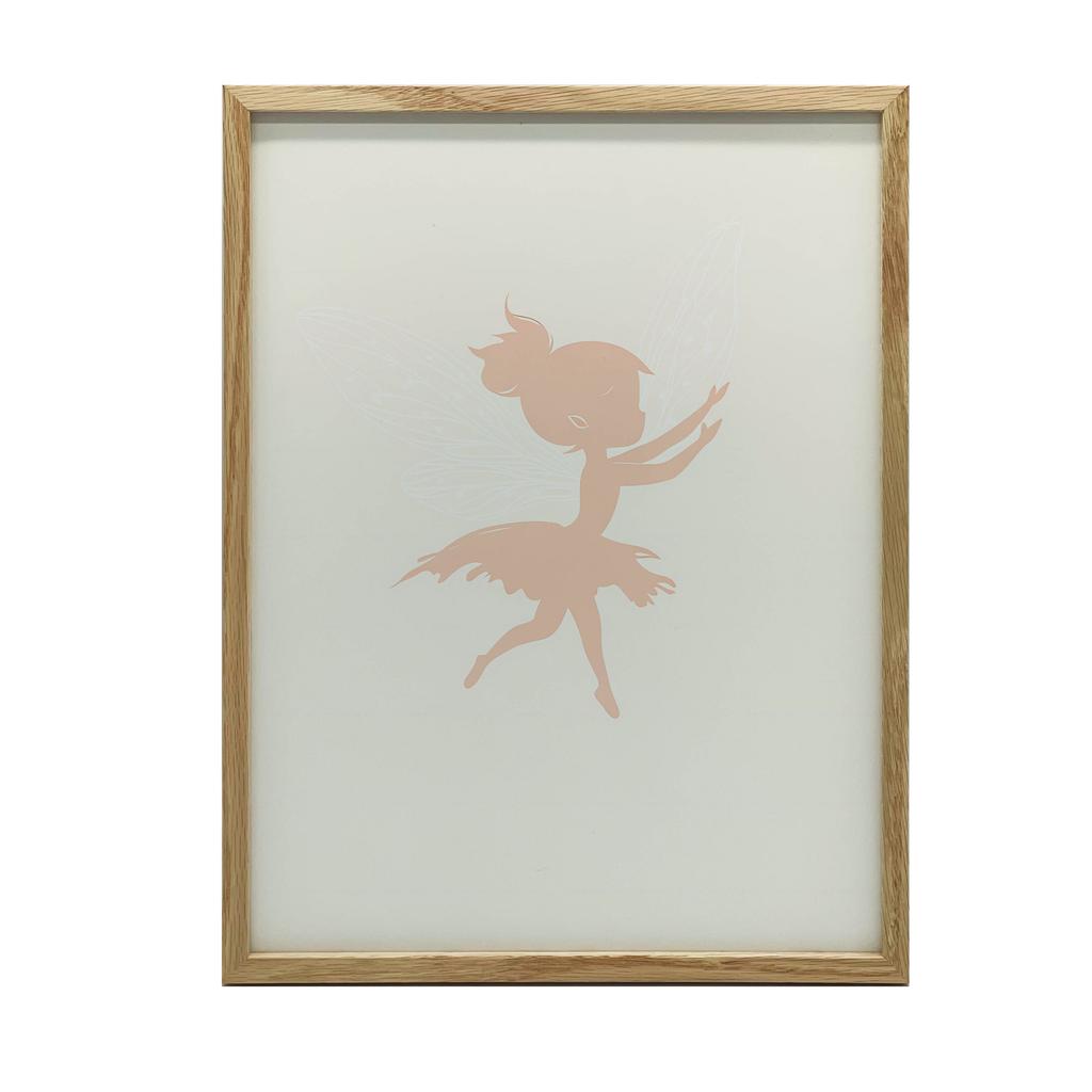 Plakat Magia Wróżki W Różu Plakat Magia Wróżki W Różu, 50X70 Cm, Rama Aluminiowa Czarna, Papier Matowy 230 Gsm