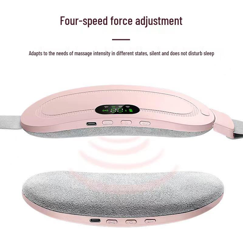 Rechargeable Women's Menstrual Heating Waist Belt with Vibration Massage