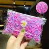 1000 pçs faixa de borracha descartável hairband para crianças rabo de cavalo laços de cabelo elástico colorido faixas de cabelo acessórios de cabelo do bebê