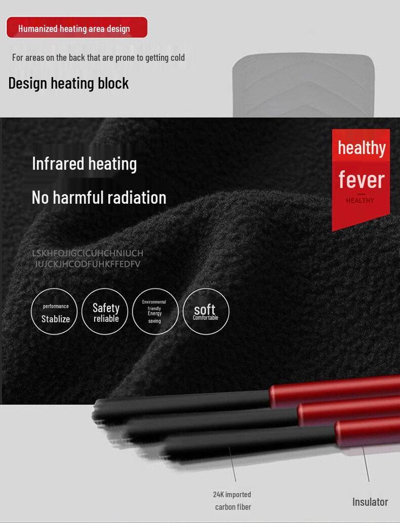 Men's Smart Heated Vest with USB - Thickened Electric Heating for Extra Warmth
