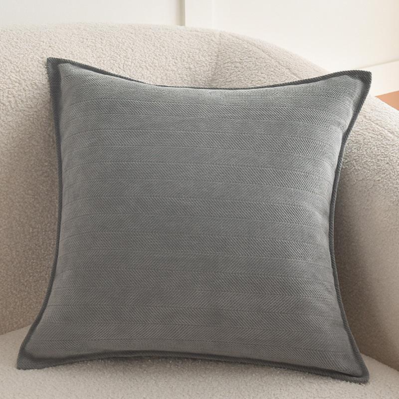 

Herringbone Pattern Sofa Pillow Cover Ins Style Solid Color Living Room Sofa Pillow Cushion Bag 45 * 45cm [pillowcase only]