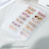 Nail Art Collection Album Nail Storage Clip Nail Display Board Minimalist Album Nail Storage Booklet With 4 Loose Pages
