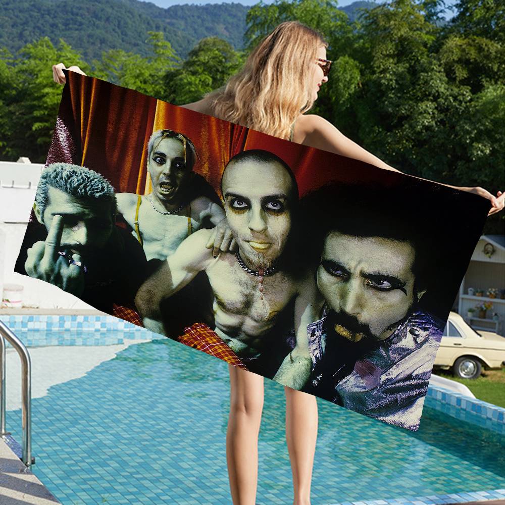 S-System of a D-Down Band Microfiber Beach Towel Absorbent Quick dry Soft Yoga Swimming Resort Mountain Climbing Towel