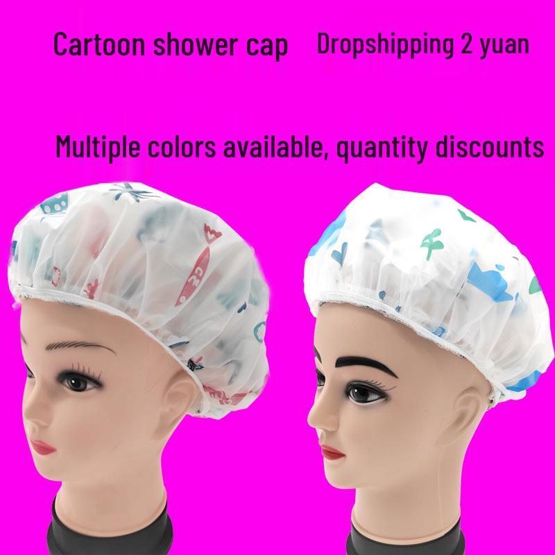 Extra Large High-Grade Frosted PEVA Waterproof Shower Cap
