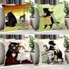 Anime Neko No Kyuujitsu Cushion Cover Cushion Cover Set Pcs X X X Pillowcase Decorative Sofa Home Decor
