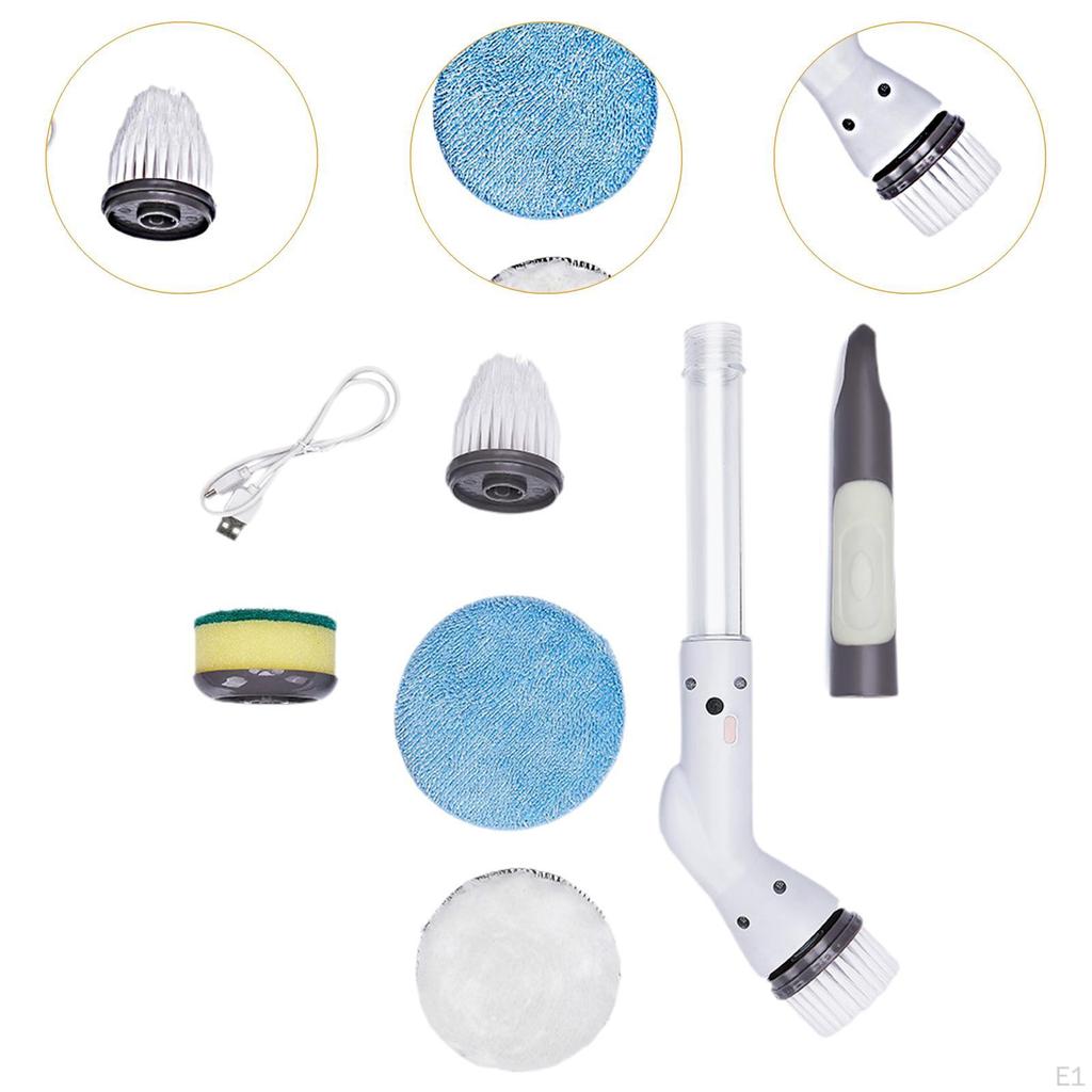 Cordless Cleaning Brush Handheld Brush, Electric Machine Bathroom Scrubber for Tub