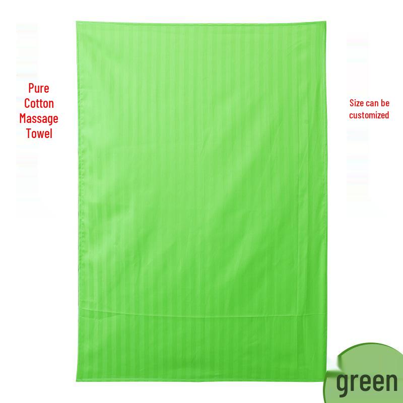 Tui Na Cotton Massage Towel for Beauty Salons and Foot Massage 40cm x 60cm зелёный
