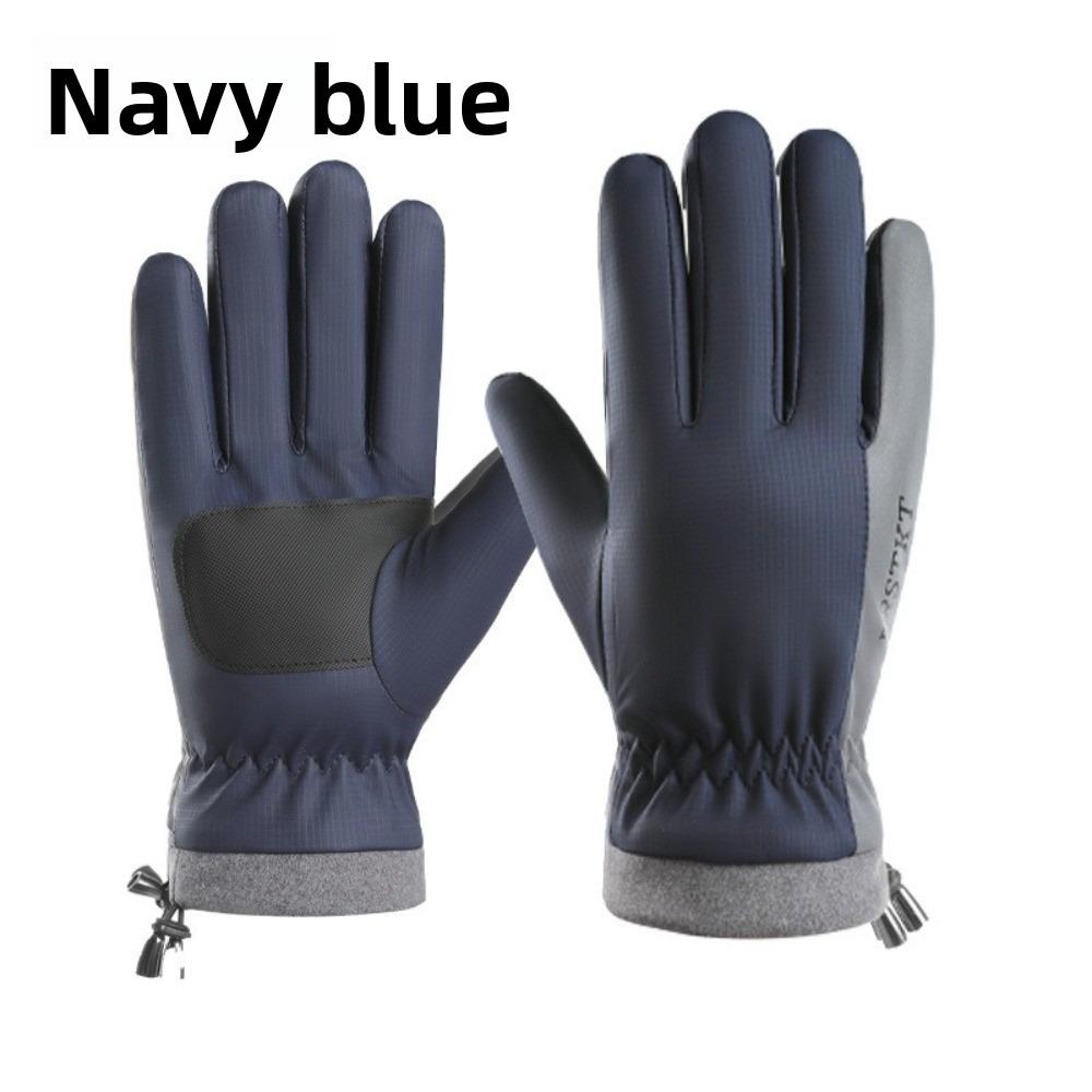 Touchscreen Compatible Full Finger Mittens Windproof Motorcycle Gloves  for Winter Riding