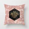 Simple Geometric Sofa Pillowcase Pink Cushion Cover Pillowcase Pillowcase
