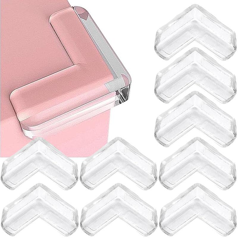 Protection de bordure en silicone pour la sécurité des bébés, résistant aux enfants, douce, transparente, anti-collision pour les coins de table