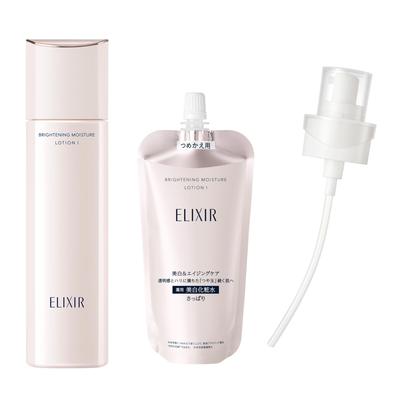 ELIXIR Brightening Lotion WT 1 170mL 150mL Bottle Refill Dispenser Toner for and (Refreshing Type) + + (150mL) + Included. Quasi-drug. Firming,