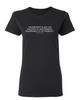Goverment Is Not The Solution Sarcastic Novelty Graphics Funny Womens T-Shirt