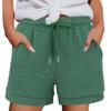 Women's Casual  Summer Elastic Beach Shorts  Solid Casual Shorts