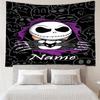 Custom Name The Nightmare Before Christmas Print Tapestry, Backdrop, Easy Setup, Ideal for Bedroom, Office & Living Room, with Aesthetic Wall Hanging 