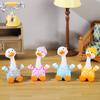 Yousheng 4 Pcs Mini Resin Duck Figurines Cartoon Small Duck Statue Collectible Animal Ornaments for Car Dashboard Office Desk Decor Fairy Garden