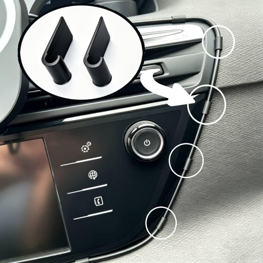 24Pcs Hook Shaped Car Dashboard Wire Clips Plastic Car Cable Clip Vehicle Accessories