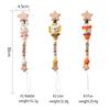 Personalized Name Baby Pacifier Crochet Animal Clips Chains Teethers Dummy Nipple Holder Clip Newborn Teething Toys Accessories