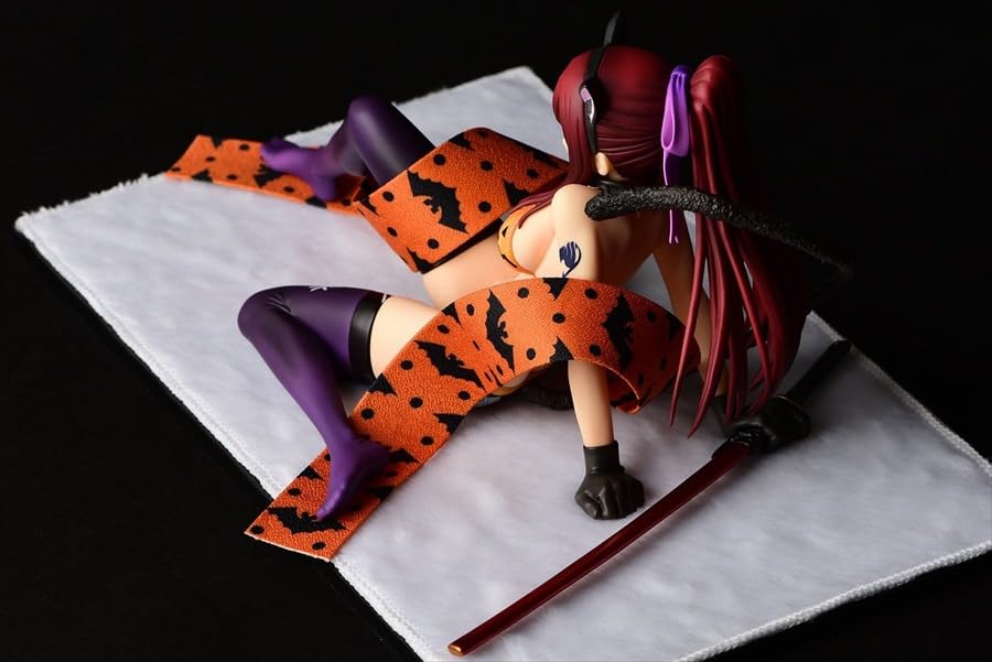 Orca Toys FAIRY TAIL Erza Scarlet Halloween Cat Scale PVC Approximately 250mm in Length Gravure_Style 1/6 Pre-painted Figure,