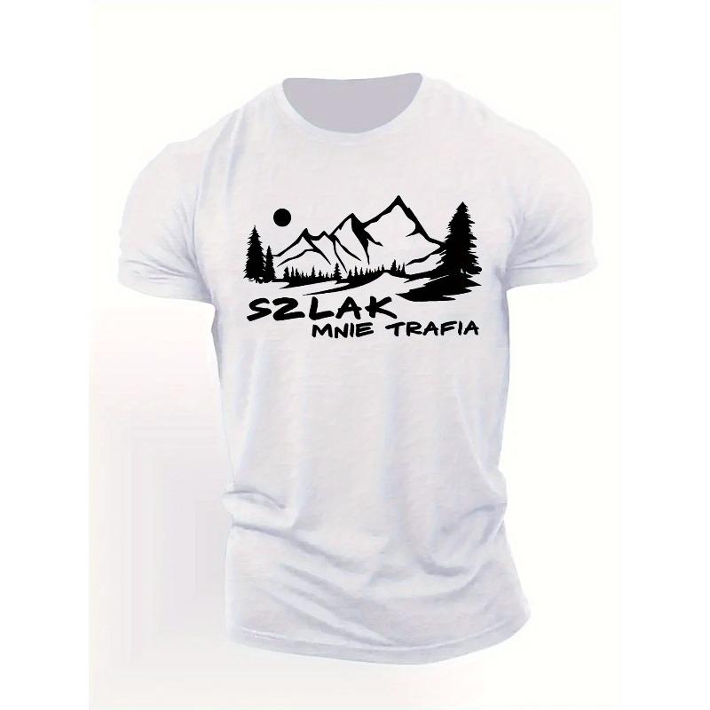 Европейский Размер Веселая Польская Мужская Футболка с Коротким Рукавом Летняя Футболка Топ S