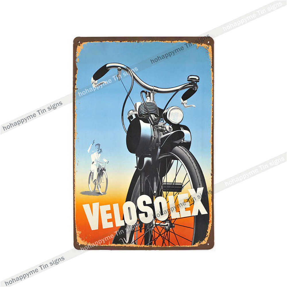 Fahrrad fahren Schilder Blech Metall Retro Plakette Dekoration Fahrradladen Bar Pub Club Café Vintage Wandkunst Eisenmalerei Poster 20x30cm
