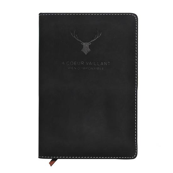 Elegant Notebook with 280 Pages Thickened Faux Leather Cover Elegant Writing Experience Office Workplace Notebook