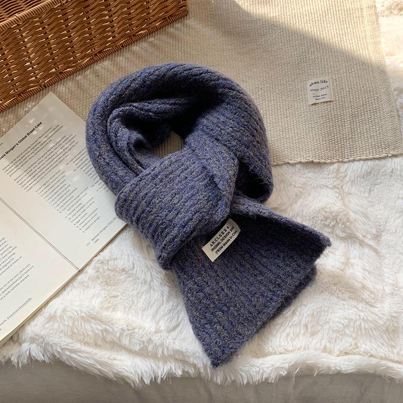 Scarf women's winter high-end sense new light luxury Angela red knitted scarf scarf