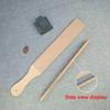 Sharpening with Polishing Compound - Double Sided Stropping Leather : Knife for Wood Carving and Woodworking Leather for Knife