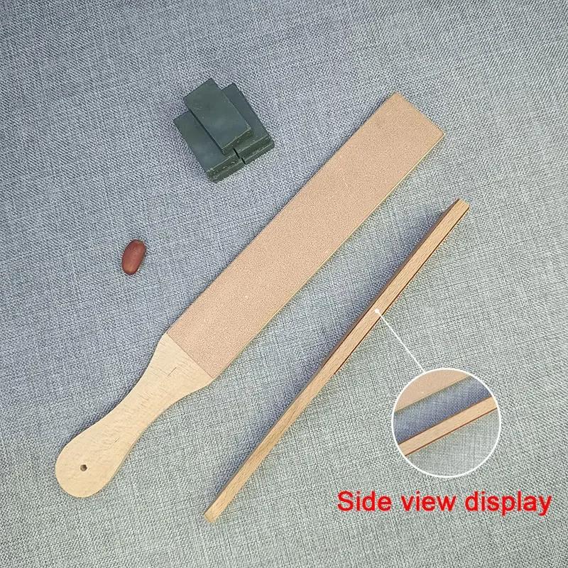 Sharpening with Polishing Compound - Double Sided Stropping Leather : Knife for Wood Carving and Woodworking Leather for Knife