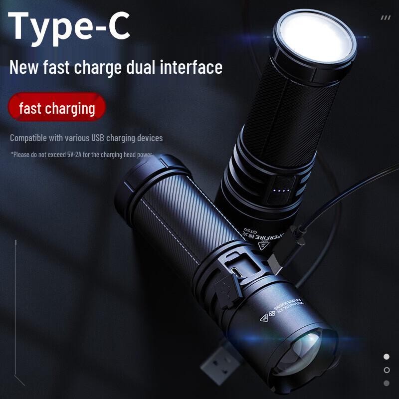 SupFire Laser Cannon MAX High-Power Rechargeable Flashlight
