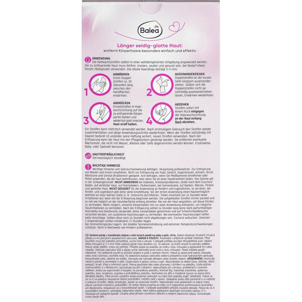 DM Balea Cold Wax Hair Removal Strips (20)