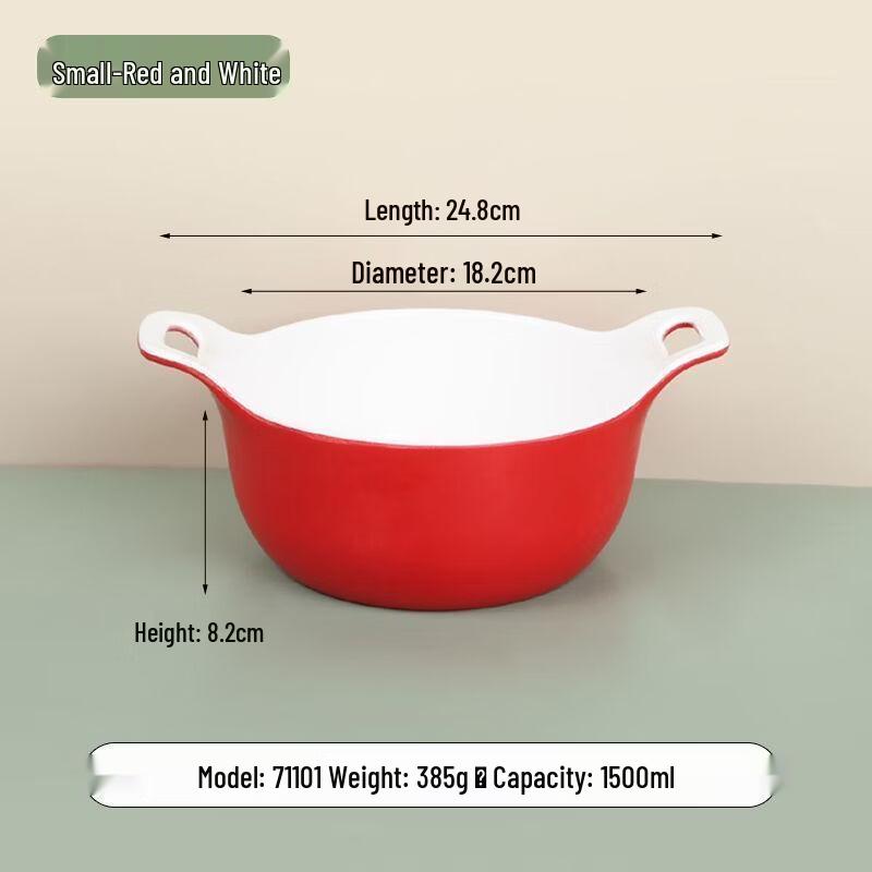 Diruien Melamine Double-Handle Noodle & Soup Bowl