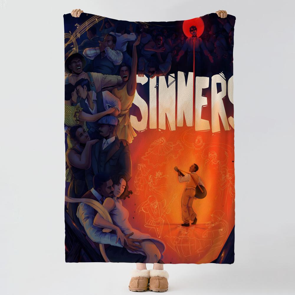 Film S-Sinners-S Dicker Komfort Flanell-Steppdecke, Vielseitig einsetzbar Innen Außen Tägliches Nickerchen