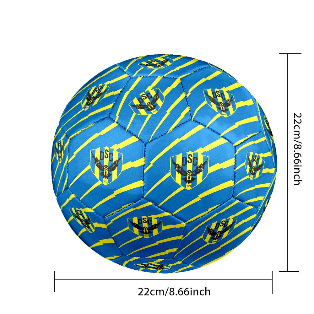 Duhok Dynamic Sports Emblem Size 5 Soccer Ball,Indoor/Outdoor Suitable for Training Matches Tournaments Practice Games Perfect Gift for Fan