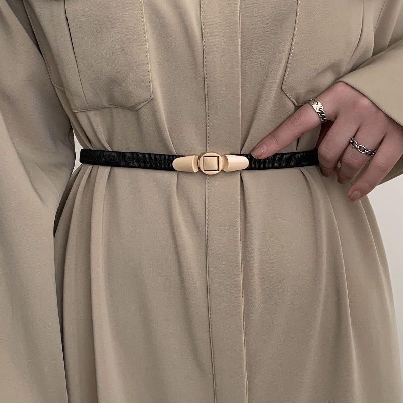 Elegant Women's Elastic Waist Belt 2024 Fashionable Korean Design Perfect For Jeans And Dresses