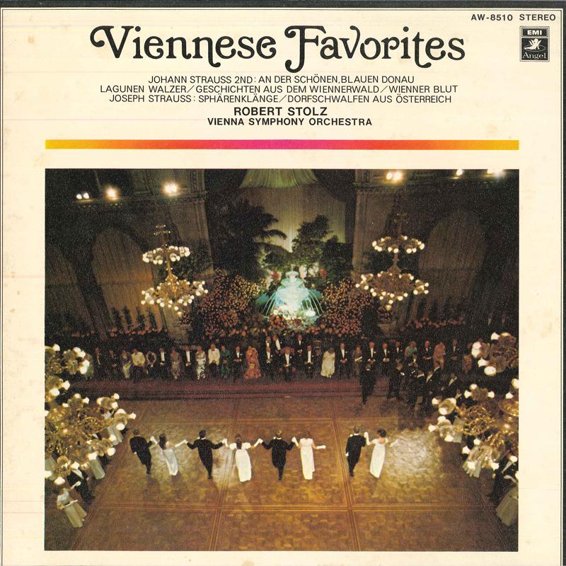 

LP Record ROBERT STOLZ - Viennese Favopites AW8510 ANGEL Japan Classical Used