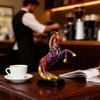 Standing Horse Figurine Resin Graffiti Animal Table Ornament Graffiti Animal Horse Statue For Living Room Table Shelf Lockers