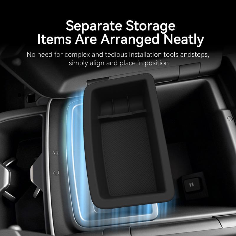 Center Console Armrest Storage Box Organizer Tray For 2027 Kia Telluride All Years Car Interior Accessories Armrest Storage Case